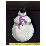 Snowman Chip & Dip Tray