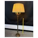 Vintage Heavy Brass 3 Stick Floor Lamp