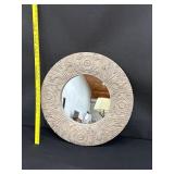 Round Carved Mirror