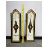 2 Led Stained Glass Panels
