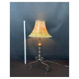Tall Metal Bronze & Black Finish Base Lamp