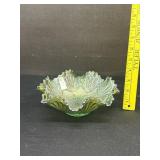 Imperial Glass Sand & Shell Carnival Glass Bowl