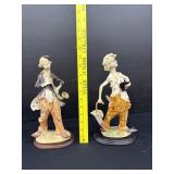 Pair Vintage Pucci Arnart Hobo Clown Figurines