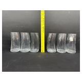 6 Libby Bravura Curved High Ball Glasses