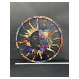 Lazart Celestial Sun Moon Metal Wall Hanging