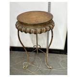 Rustic Metal Garden Side Table