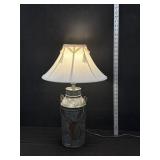 Primitive Galvanized Bucket Lamp