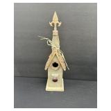 Rustic Wood Green Steeple Birdhouse