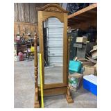 Powell Full Length Mirror Jewelry Stand