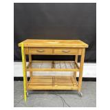 Kitchen Island Chopping Block On Wheels