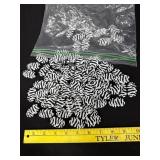 Lot Of Zebra Print Beads