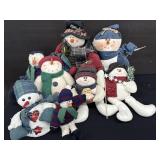 Lot of Vintage Snowmen Some Weighted