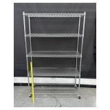 Crescent Chrome 5 Tier Heavy Duty Metal Shelves