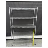 Crescent Chrome 5 Tier Heavy Duty Metal Shelves
