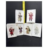 6 Hallmark Keepsake Father Christmas Ornaments