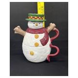 Vintage Mikasa Snowman Teapot W/ Cup