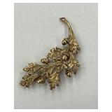 14K Gold Pendant/Brooch Oak Acorns 7.9 Grams