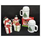 4 Sets of Christmas Salt & Pepper Shakers