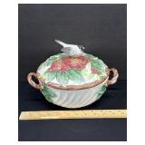 1993 Fitz & Floyd Christas Covered Casserole