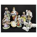 Vintage Friedel Germany Porcelain Nativity Set