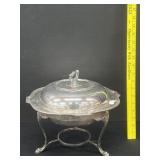 Antique Silver Plated Chafing Dish