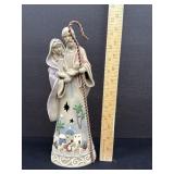 Vintage Clay Mary Joseph Jesus Tealight Nativity