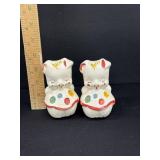 Vintage Polka Dot Pigs Salt & Pepper Shakers