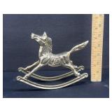 Heavy Brass Rocking Horse