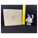 Lenox Classic Gold Trim Snowman Ornament