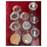 10 Vintage Decorative Locking Jars