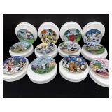 12 Danbury Mint Peanuts Plates Charlie Brown