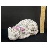 Hand Painted Gold Gilt Oriental Cat