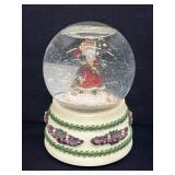 Vintage 1995 Christmas Snow Globe Santa