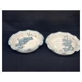 2 Vintage Marshall Pottery Deep Dish Pie Plates