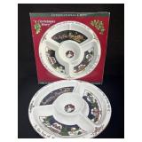 1998 Porcelain Chip & Dip Never Used Christmas