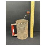 Antique Red Handle Flour Sifter