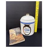 Vintage Nestle Toll House Cookie Jar Gold Eagle