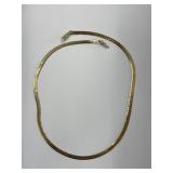 14k Gold Herringbone Necklace Tested 13.2 Grams