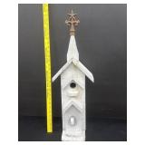 Large Bird House W/ Glass Door Knob