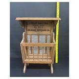 Vintage SIde Table Made From Washboard
