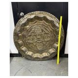 Antique Mayan Brass Wall Hanging 40"