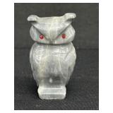 Vintage Marble Owl Figurine