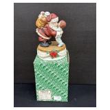 Vintage Enesco Santa & Child Music Box