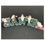 Vintage SANTA  Letter Figurines