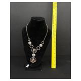 Necklace Display W/ Gold Sand Dollar Necklace