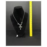 Necklace Display Cross & Angel Wings Necklace
