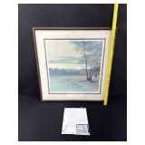 Raeburn Seminole Morning Litho W/ Appraisel