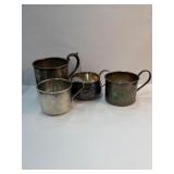 Lot of Sterling Silver Childs Cups 4.4 Ozs