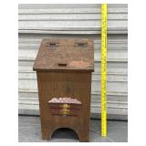 VIntage Knotted Pine Potato Bin