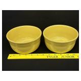 2 Vintage Fiesta Yellow Ice Cream Bowls 6"